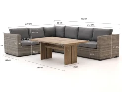 Forza Giotto/ROUGH-L Ecklounge-Set 3-teilig links