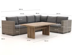 Forza Giotto/ROUGH-L Ecklounge-Set 3-teilig rechts