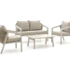 Forza Iseo Sessel-Sofa Lounge-Set 4-teilig