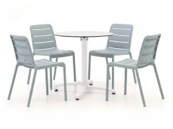 Forza Narni/Canzo ø 80 cm Gartenmöbel-Set 5-teilig stapelbar