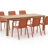 Forza Narni/ROUGH-S 220 cm Gartenmöbel-Set 7-teilig stapelbar