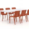 Forza Narni/Sora 220 cm Gartenmöbel-Set 7-teilig stapelbar