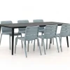 Forza Narni/Sora 220 cm Gartenmöbel-Set 7-teilig stapelbar