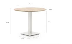 Forza Orta Gartentisch ø 85 cm (h: 75 cm)