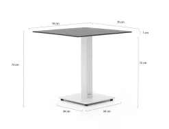 Forza Orta Gartentisch 70x70x73 cm