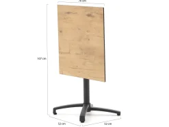 Forza Pazzia/Canzo 70 cm Gartenmöbel-Set 3-teilig stapelbar