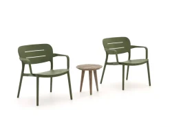 Forza Pazzia/ROUGH-K Balkonmöbel-Set 3-teilig