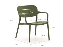 Forza Pazzia/ROUGH-K Balkonmöbel-Set 3-teilig