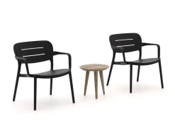 Forza Pazzia/ROUGH-K Balkonmöbel-Set 3-teilig