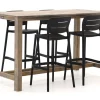 Forza Pazzia/ROUGH-X 180 cm Gartenbar-Set 5-teilig stapelbar