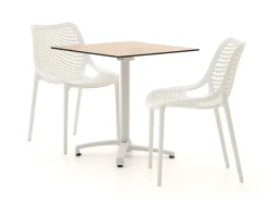 Forza Ripi/Canzo 70 cm Gartenmöbel-Set 3-teilig stapelbar klappbar