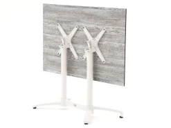Forza Ripi/Canzo 140 cm Gartenmöbel-Set 5-teilig stapelbar klappbar