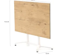 Forza Ripi/Canzo 140 cm Gartenmöbel-Set 5-teilig stapelbar klappbar