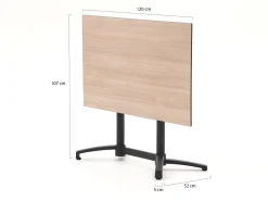 Forza Ripi/Canzo 140 cm Gartenmöbel-Set 5-teilig stapelbar klappbar