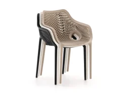 Forza Ripi/Fidenza ø 149 cm Gartenmöbel-Set 6-Teilig Stapelbar