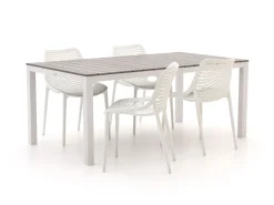 Forza Ripi/Fidenza 183 cm Gartenmöbel-Set 5-teilig stapelbar