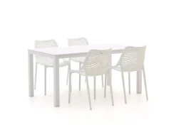 Forza Ripi/Menzano 160 cm Gartenmöbel-Set 5-teilig stapelbar