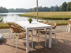 Forza Ripi/Menzano 160 cm Gartenmöbel-Set 5-teilig stapelbar