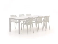 Forza Ripi/Menzano 220 cm Gartenmöbel-Set 7-teilig stapelbar