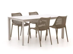Forza Ripi/Sestino 160 cm Gartenmöbel-Set 5-teilig stapelbar
