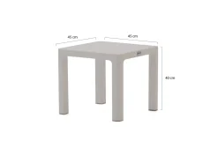 Forza Russi Gartenliegen-Set 3-teilig stapelbar verstellbar