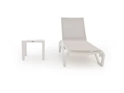 Forza Russi Gartenliegen-Set 3-teilig stapelbar verstellbar