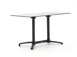 Forza Sile/Canzo 120 cm Gartenmöbel-Set 5-teilig stapelbar klappbar