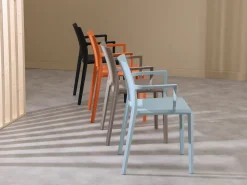 Forza Sile/Fidenza 160 cm Gartenmöbel-Set 5-teilig stapelbar