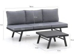 Forza Vadena Lounge-Set 2-teilig verstellbar