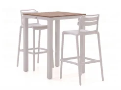 Forza Vico/Fidenza 80 cm Gartenbar-Set 3-teilig