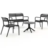 Forza Vico/Rieti ø 60 cm Sessel-Sofa Lounge-Set 4-teilig