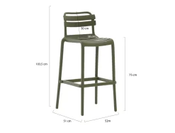 Forza Vico/Tritoni ø 110 cm Gartenbar-Set 5-teilig
