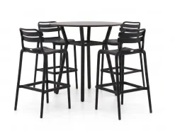 Forza Vico/Tritoni ø 110 cm Gartenbar-Set 5-teilig