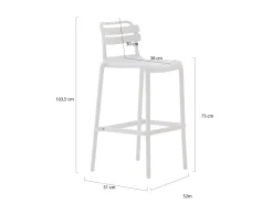 Forza Vico/Tritoni ø 110 cm Gartenbar-Set 5-teilig