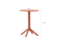 Forza Xitta/Rieti ø 60 cm Balkon-Set 3-teilig