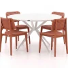Forza Xitta/Sora ø 127 cm Gartenmöbel-Set 5-teilig