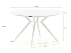 Forza Xitta/Sora ø 127 cm Gartenmöbel-Set 5-teilig