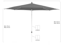 Glatz Alu-Smart Sonnenschirm ø 300 cm