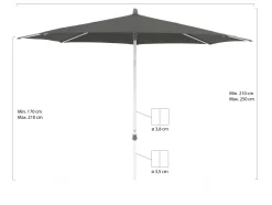 Glatz Alu-Smart Sonnenschirm ø 300 cm