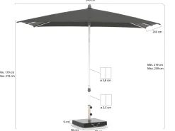 Glatz Alu-Smart Sonnenschirm 240x240 cm
