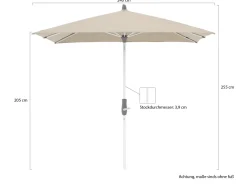 Glatz Alu-Twist Sonnenschirm 240x240 cm