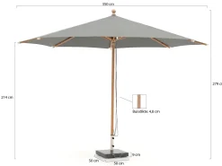 Glatz Piazzino Sonnenschirm ø 350 cm