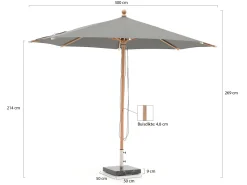 Glatz Piazzino Sonnenschirm ø 300 cm