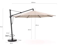 Glatz Sombrano S+ Easy Ampelschirm ø 350 cm
