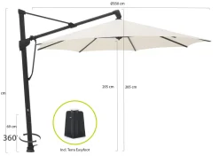 Glatz Sombrano S+ Easy Ampelschirm ø 350 cm