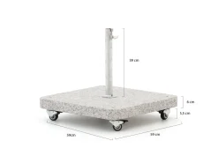 Glatz Sonnenschirmständer 55 kg rollbar für Piazza