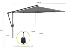 Glatz Sunwing Casa Ampelschirm ø 330 cm