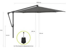 Glatz Sunwing Casa Ampelschirm ø 330 cm