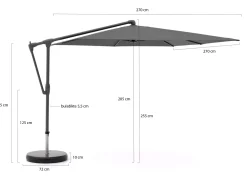 Glatz Sunwing Casa Ampelschirm 270x270 cm