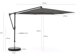 Glatz Sunwing Casa Ampelschirm 270x270 cm